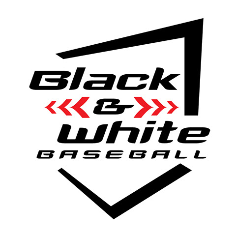 Black and White Baseball Academy Logo