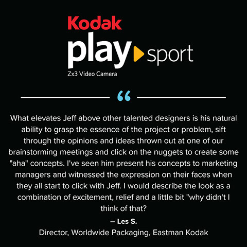 Kodak PlaySport Video Camera Logo Reversed